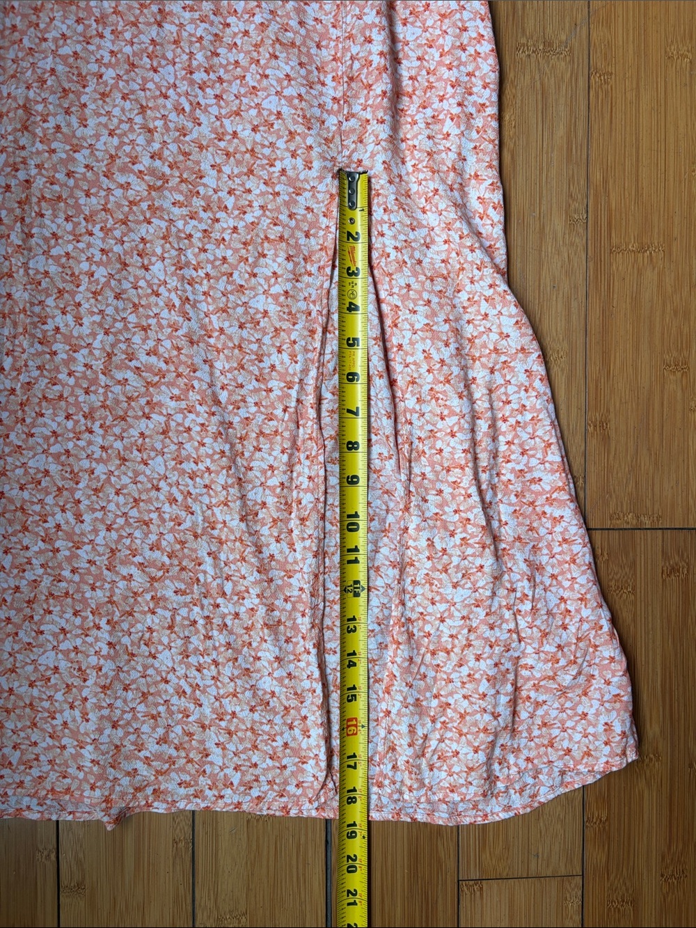 Orange Floral Maxi Skirt - H&M 8 - Picture 7 of 7